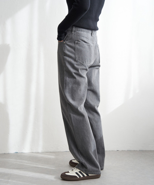 VENCEEXCHANGE（ヴァンスエクスチェンジ）の「12ozデニムローライズパンツ（デニムパンツ・レディース・ライトブルー/ブラック/グレー・M）」の20枚目の写真