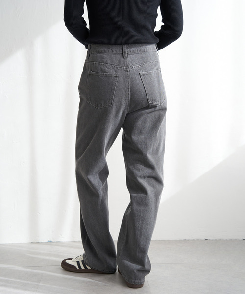 VENCEEXCHANGE（ヴァンスエクスチェンジ）の「12ozデニムローライズパンツ（デニムパンツ・レディース・ライトブルー/ブラック/グレー・M）」の18枚目の写真