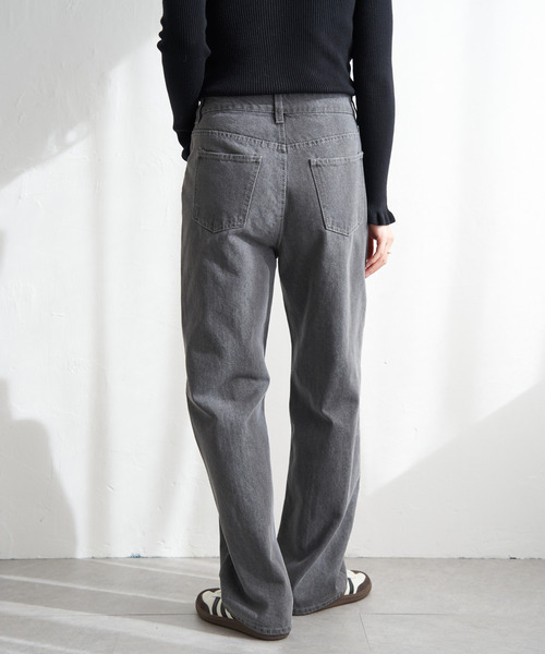 VENCEEXCHANGE（ヴァンスエクスチェンジ）の「12ozデニムローライズパンツ（デニムパンツ・レディース・ライトブルー/ブラック/グレー・M）」の19枚目の写真