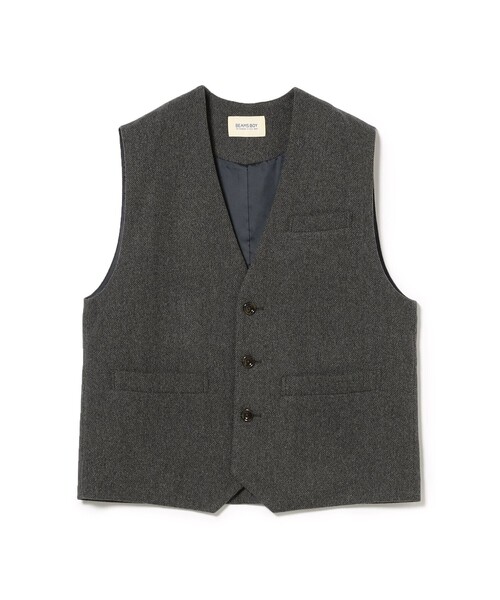 BEAMS BOY（ビームスボーイ）の「ヘリンボーン ツイル ベスト（ベスト・レディース・チャコールグレー/ブラウン・ONE SIZE）」の15枚目の写真