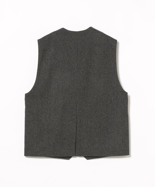 BEAMS BOY（ビームスボーイ）の「ヘリンボーン ツイル ベスト（ベスト・レディース・チャコールグレー/ブラウン・ONE SIZE）」の16枚目の写真