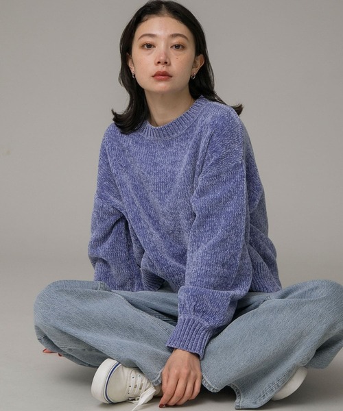 URBAN RESEARCH Sonny Label（アーバンリサーチサニーレーベル）の「モールヤーンニットプルオーバー（ニット/セーター・レディース・オフホワイト/グレー系その他/ミント/ブルー系その他・FREE）」の4枚目の写真