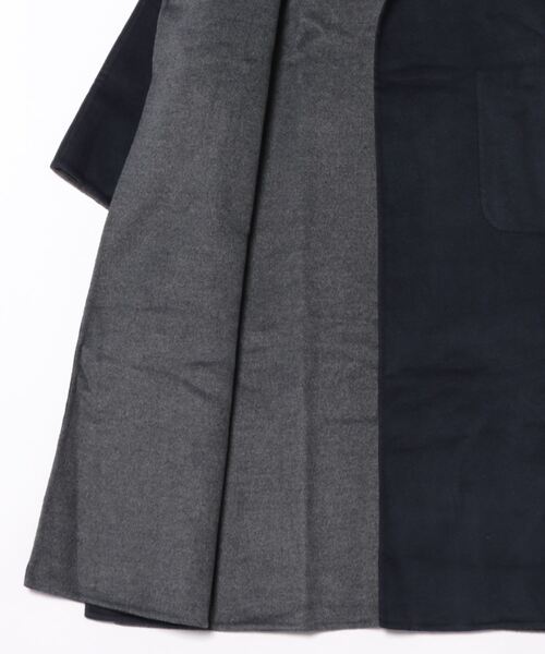 Johnbull(ジョンブル)の「JOHNBULL AL031 W FACE COAT(ダウンジャケット/コート・レディース・ネイビー/グレー・FREE)」の4枚目の写真