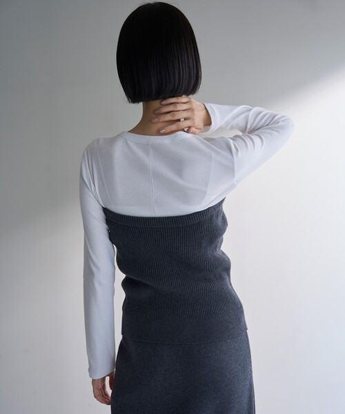 UNFILO(アンフィーロ)の「ニットビスチェ(その他トップス・レディース・グレー系/ブラック系・SMALL/MEDIUM)」の9枚目の写真