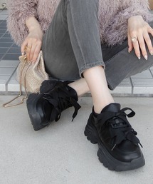 minia | ダブルリボン厚底スニーカー(スニーカー)