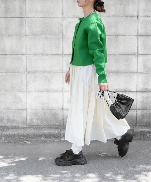 minia（ミニア）の「ダブルリボン厚底スニーカー（スニーカー・レディース・ホワイト/ブラック・M/L）」の11枚目の写真