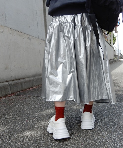 minia（ミニア）の「ダブルリボン厚底スニーカー（スニーカー・レディース・ホワイト/ブラック・M/L）」の20枚目の写真