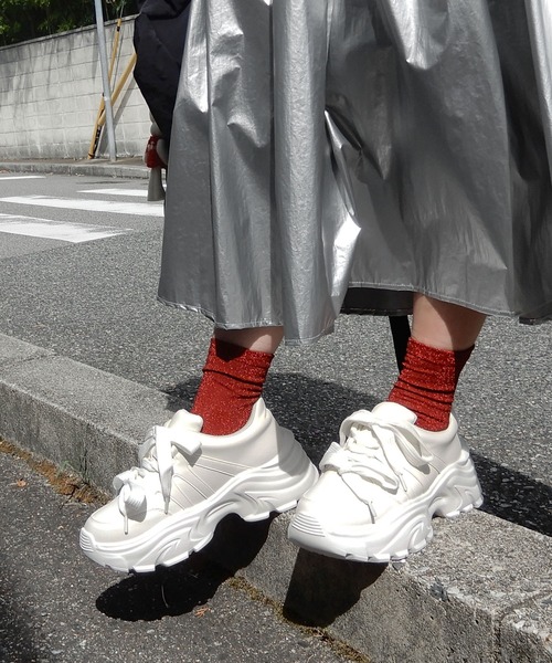 スニーカー Double Ribbon Satin Flat Sneakers (2color) IMG_7346.jpg
