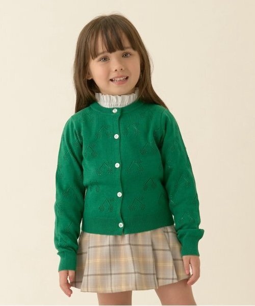 ほぼ未使用　ディオール　 チェック柄グリーンニット　サイズ34 ほぼ未使用ディオール チェック柄グリーンニットサイズ34