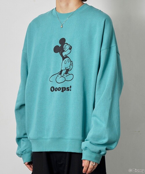 セール】PUBLUX/パブリュクス 別注 Mickey Mouse/Posing 裏起毛