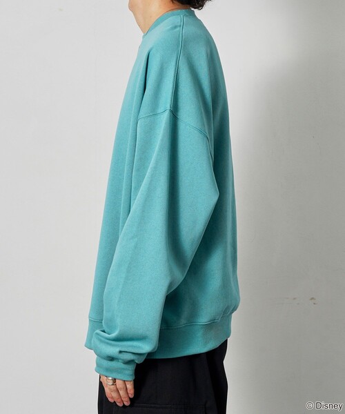 【セール】PUBLUX/パブリュクス 別注 Mickey Mouse/Posing 裏起毛スウェット/クルーネックスウェット/ミッキーマウス(限定展開)（スウェット）｜Disney（ディズニー）