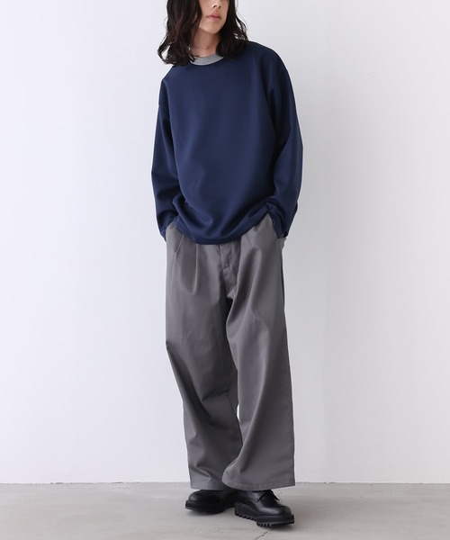 n'OrLABEL（ノアールレーベル）の「『リンガーロンT』（Tシャツ/カットソー・メンズ・グレー/ネイビー・L/M）」の19枚目の写真