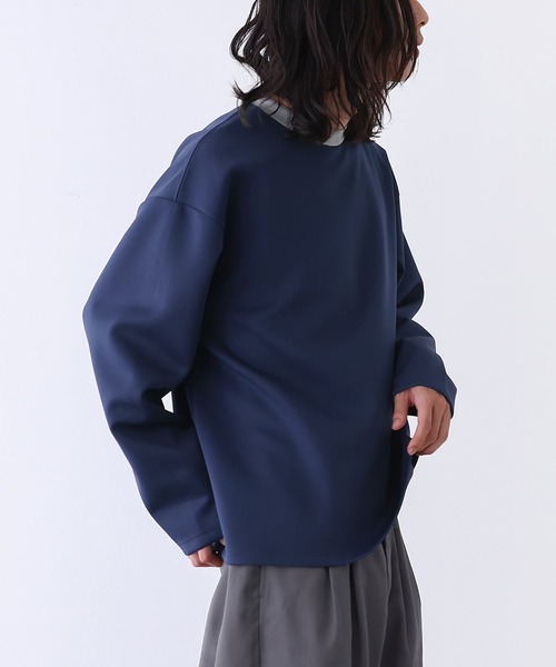 n'OrLABEL（ノアールレーベル）の「『リンガーロンT』（Tシャツ/カットソー・メンズ・グレー/ネイビー・L/M）」の17枚目の写真