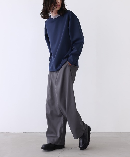 n'OrLABEL（ノアールレーベル）の「『リンガーロンT』（Tシャツ/カットソー・メンズ・グレー/ネイビー・L/M）」の20枚目の写真