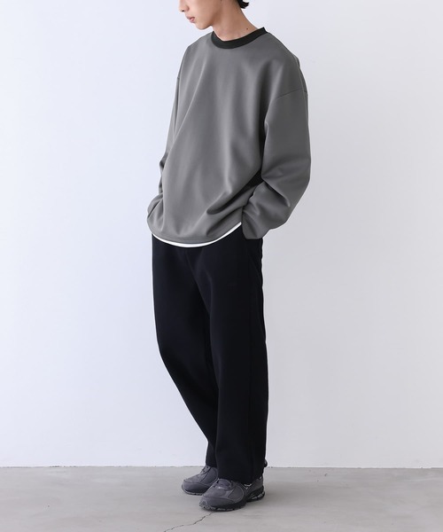 n'OrLABEL（ノアールレーベル）の「『リンガーロンT』（Tシャツ/カットソー・メンズ・グレー/ネイビー・L/M）」の12枚目の写真