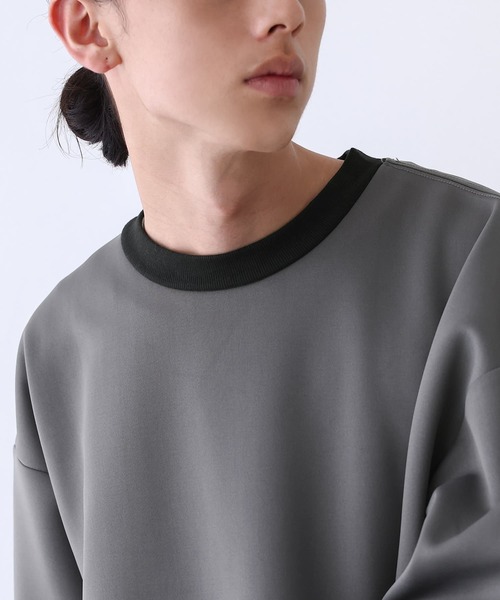 n'OrLABEL（ノアールレーベル）の「『リンガーロンT』（Tシャツ/カットソー・メンズ・グレー/ネイビー・L/M）」の13枚目の写真