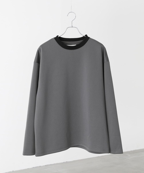 n'OrLABEL（ノアールレーベル）の「『リンガーロンT』（Tシャツ/カットソー・メンズ・グレー/ネイビー・L/M）」の3枚目の写真