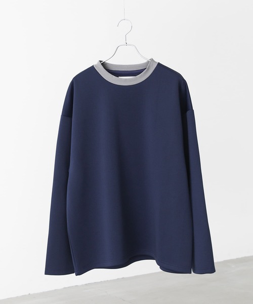 n'OrLABEL（ノアールレーベル）の「『リンガーロンT』（Tシャツ/カットソー・メンズ・グレー/ネイビー・L/M）」の4枚目の写真