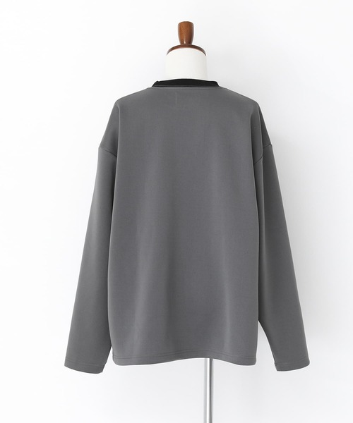 n'OrLABEL（ノアールレーベル）の「『リンガーロンT』（Tシャツ/カットソー・メンズ・グレー/ネイビー・L/M）」の8枚目の写真