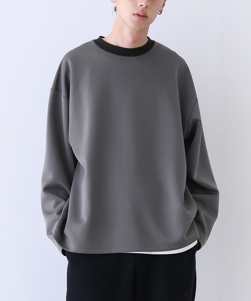 n'OrLABEL（ノアールレーベル）の「『リンガーロンT』（Tシャツ/カットソー・メンズ・グレー/ネイビー・L/M）」の21枚目の写真