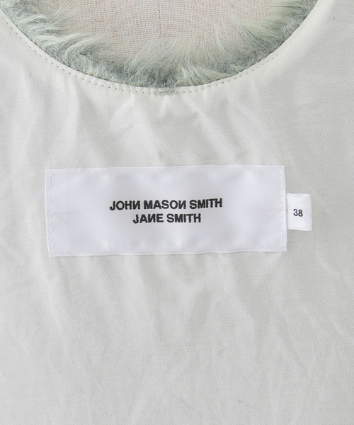 JANE SMITH / JOHN SMITH（ジェーンスミスジョンスミス）の「【JANE SMITH/ジェーンスミス】POLYESTER COLOR FUR SHORT VES：ベスト（ベスト・レディース・グリーン・38）」の13枚目の写真