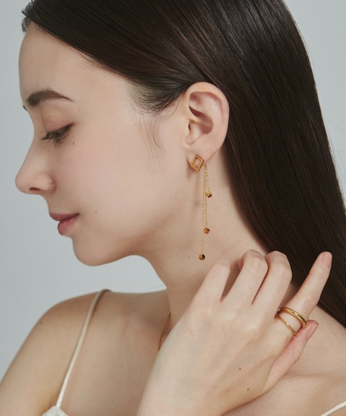 ciite' surgical stainless(シーテサージカルステンレス)の「【 金属アレルギー対応 】 モチーフロングピアス サージカルステンレス (両耳用)(ピアス(両耳用)・レディース・ゴールド・FREE)」の10枚目の写真
