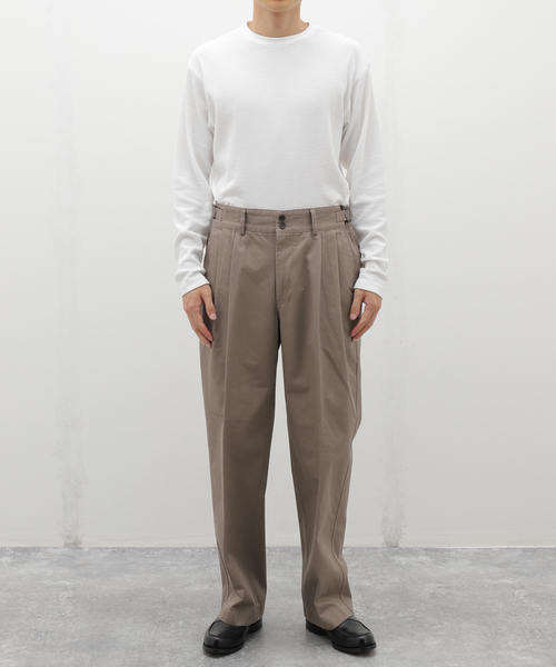 417 EDIFICE（フォーワンセブンエディフィス）の「ANOTHER OFFICE / アナザーオフィス SANTIAGO CHINO PANTS（スラックス・メンズ・ベージュ/ブラック/チャコールグレー・2/3）」の14枚目の写真