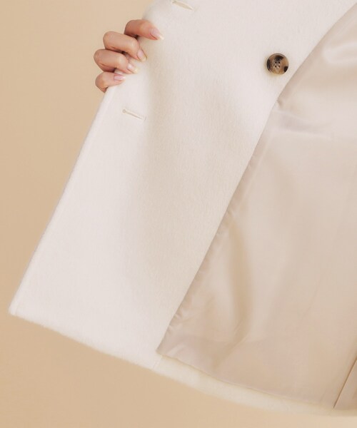 《5color/S-Lsize》ウール混 ステンカラーピーコート（ピーコート）｜index（インデックス）