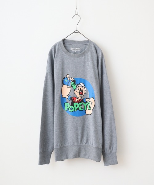 POPEYE(ポパイ)の「POPEYE oversized sweatshirt / オーバーサイズ スウェットトレーナー unisex(スウェット・メンズ・ベージュ/オートミール/ネイビー/チャコール/オフホワイト/ダークグリーン/杢グレー/ブラック・M/L/XL)」の13枚目の写真