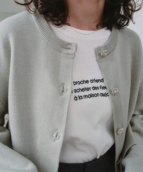 HERMES ニットカーディガン ライトグレー レディースファッション｜トップス｜カーディガン｜エルメス｜エルメス