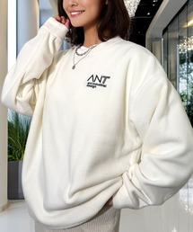 Candlestick（キャンドルスティック）の「着やすい ふわふわな肌ざわり フリース ワンポイント トレーナー 韓国ファッション（スウェット）」