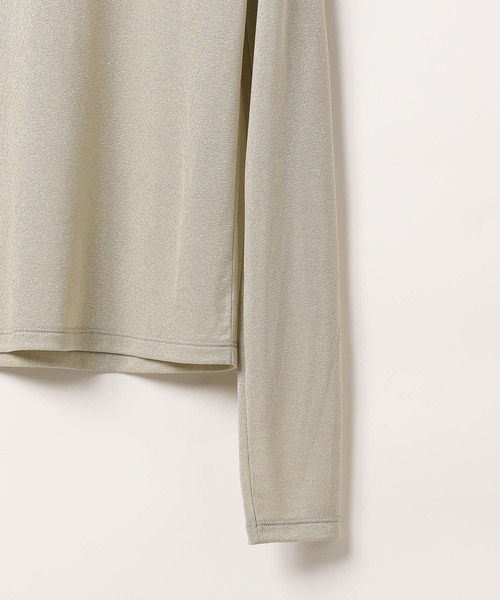 BAYFLOW（ベイフロー）の「[レイヤードスタイルにも]ラメハイネックプルオーバー（Tシャツ/カットソー・レディース・ブラック/ピンク/アイボリー・FREE）」の16枚目の写真