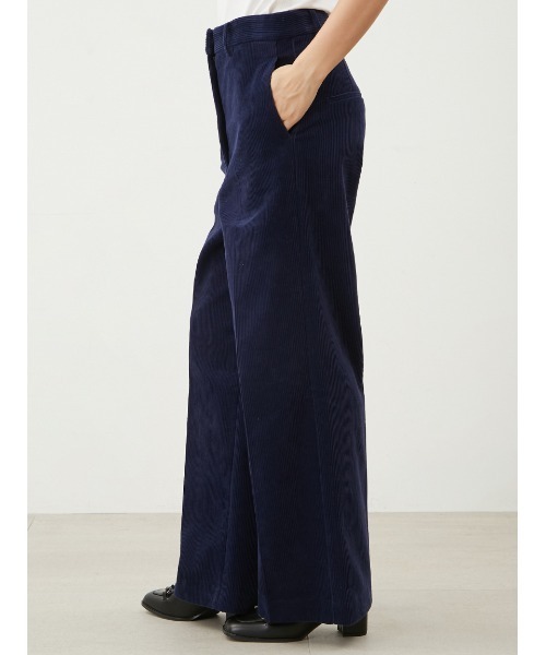 Mila Owen（ミラオーウェン）の「【WEB限定00サイズ】ハイウエストワイドストレート太コールパンツ（その他パンツ・レディース・ブラウン/ピンク/ネイビー・0/1/00）」の12枚目の写真