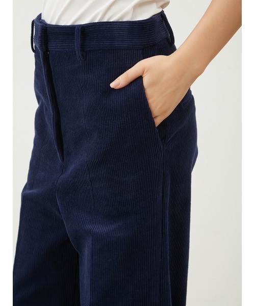 Mila Owen（ミラオーウェン）の「【WEB限定00サイズ】ハイウエストワイドストレート太コールパンツ（その他パンツ・レディース・ブラウン/ピンク/ネイビー・0/1/00）」の6枚目の写真