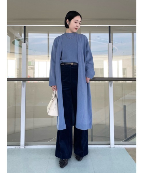 Mila Owen（ミラオーウェン）の「【WEB限定00サイズ】ハイウエストワイドストレート太コールパンツ（その他パンツ・レディース・ブラウン/ピンク/ネイビー・0/1/00）」の14枚目の写真