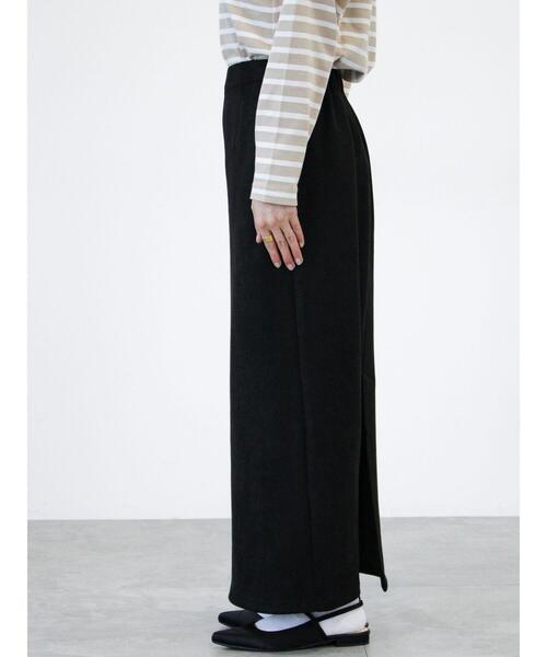 Lugnoncure（ルノンキュール）の「【選べる着丈】スウェード調タイトスカート（スカート・レディース・ベージュ/ネイビー/ブラック/チャコールグレー・ﾌﾘｰ(L)/ﾌﾘｰ(M)）」の9枚目の写真