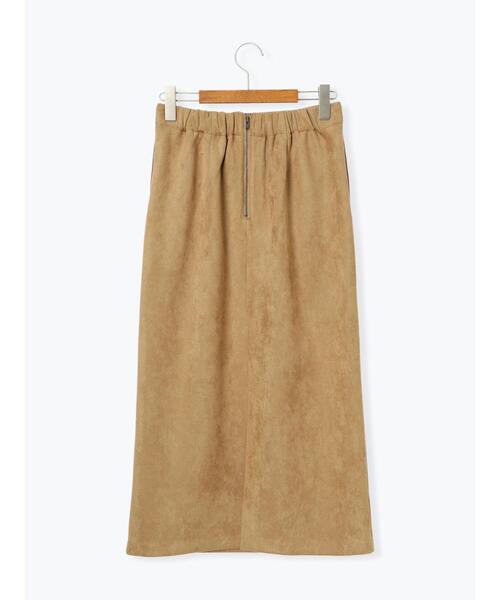 Lugnoncure（ルノンキュール）の「【選べる着丈】スウェード調タイトスカート（スカート・レディース・ベージュ/ネイビー/ブラック/チャコールグレー・ﾌﾘｰ(L)/ﾌﾘｰ(M)）」の19枚目の写真