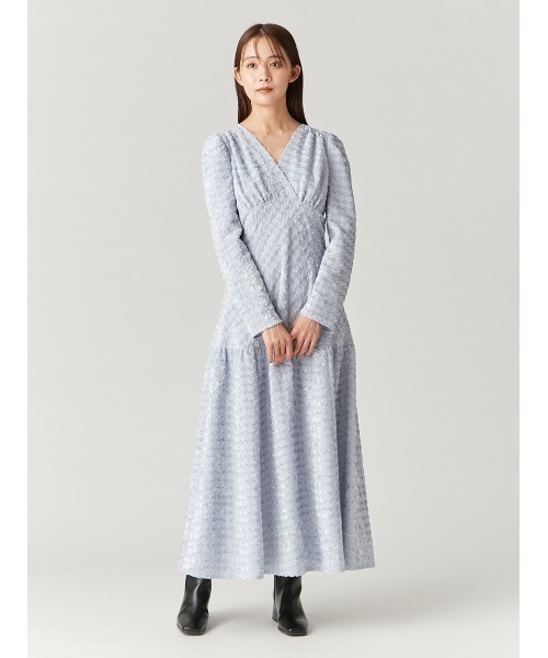 FRAY I.D カットジャガードカシュクールワンピース FRAY I.D（フレイアイディー）の「カットジャガードカシュクール