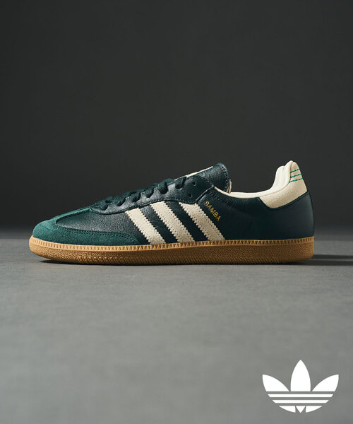 417 EDIFICE(フォーワンセブンエディフィス)の「ADIDAS / アディダス SAMBA OG NJW02(スニーカー・メンズ・ブラウン/グリーン・26.5cm/27cm/27.5cm/28cm/26cm)」の1枚目の写真
