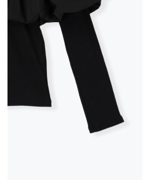 Te chichi(テチチ)の「オフショルドッキングトップス(Tシャツ/カットソー・レディース・ブラック/グレー・F)」の17枚目の写真