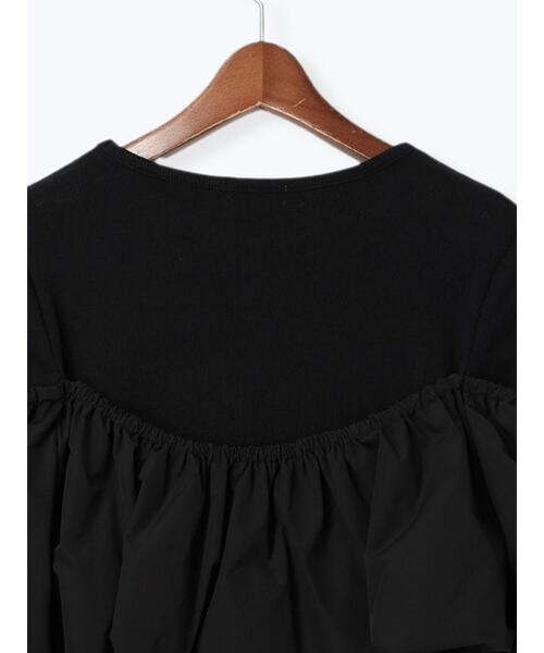 Te chichi(テチチ)の「オフショルドッキングトップス(Tシャツ/カットソー・レディース・ブラック/グレー・F)」の19枚目の写真