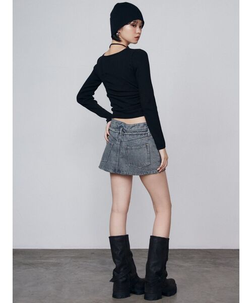 EMODA（エモダ）の「スタッズロゴビーニー（ニットキャップ/ビーニー・レディース・レッド/ブラック・FREE）」の9枚目の写真