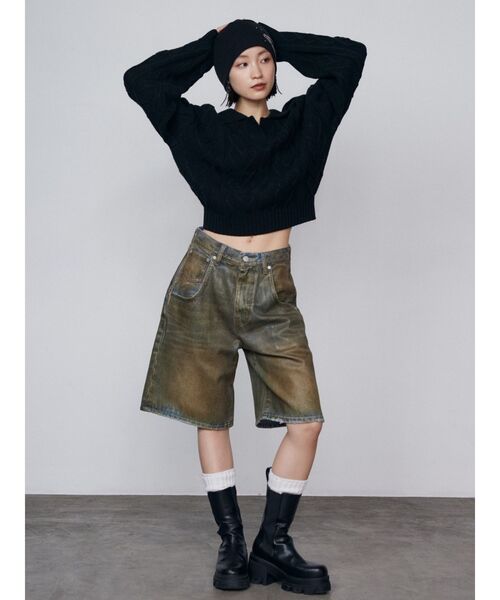 EMODA（エモダ）の「スタッズロゴビーニー（ニットキャップ/ビーニー・レディース・レッド/ブラック・FREE）」の14枚目の写真