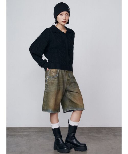 EMODA（エモダ）の「スタッズロゴビーニー（ニットキャップ/ビーニー・レディース・レッド/ブラック・FREE）」の15枚目の写真