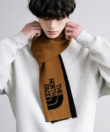 韓国ノースフェイスMELLOWKNITMUFFLERロゴマフラーリバーシブル茶黒 THE NORTH FACE｜ザノースフェイスのマフラー通販 - ZOZOTOWN