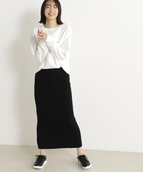 FOUND GOOD(ファウンドグッド)の「COZYニットタイトスカート(スカート・レディース・ブラック/ブラウン系3/ブルー系5/イエロー系5・L/M/S)」の8枚目の写真