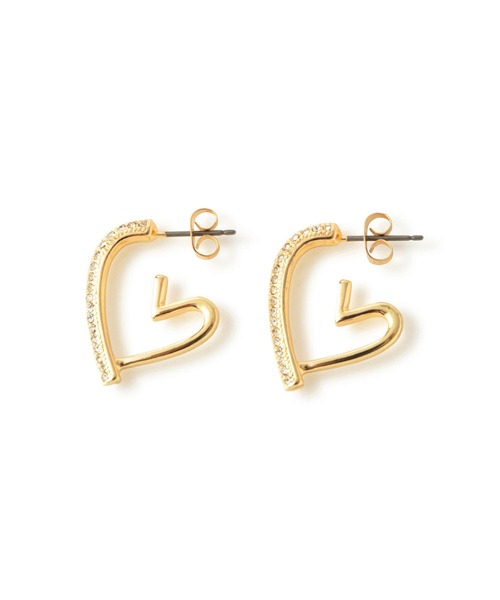 ROPE' PICNIC（ロペピクニック）の「ハートフープピアス（ピアス（両耳用）・レディース・シルバー/ゴールド・FREE）」の5枚目の写真