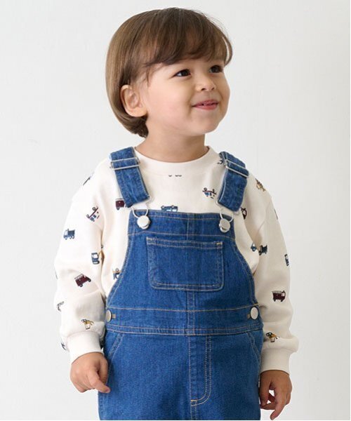 petit main（プティマイン）の「【プティプラ】BOYSトレーナー（スウェット・キッズ・クリーム/ブルー/アイボリー/エメラルド/ブルーグレー/ブラック/マルチ/レッド/ホワイト系その他/チャコール・80ｃｍ/90cm/100cm/110cm/120cm/130cm）」の10枚目の写真