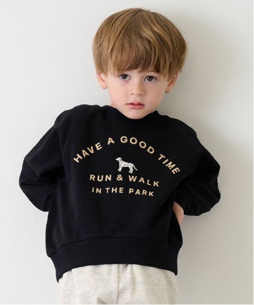 petit main（プティマイン）の「【プティプラ】BOYSトレーナー（スウェット・キッズ・クリーム/ブルー/アイボリー/エメラルド/ブルーグレー/ブラック/マルチ/レッド/ホワイト系その他/チャコール・80ｃｍ/90cm/100cm/110cm/120cm/130cm）」の16枚目の写真