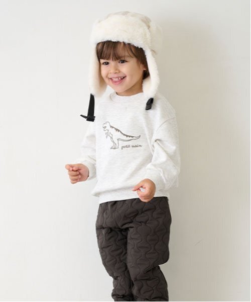 petit main（プティマイン）の「【プティプラ】BOYSトレーナー（スウェット・キッズ・クリーム/ブルー/アイボリー/エメラルド/ブルーグレー/ブラック/マルチ/レッド/ホワイト系その他/チャコール・80ｃｍ/90cm/100cm/110cm/120cm/130cm）」の20枚目の写真